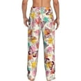 thumbnail image 3 of Daiia Butterflies and Roses Men's Sleep Pant with Pockets and Drawstring,Pajama Pants-XX-Large, 3 of 9