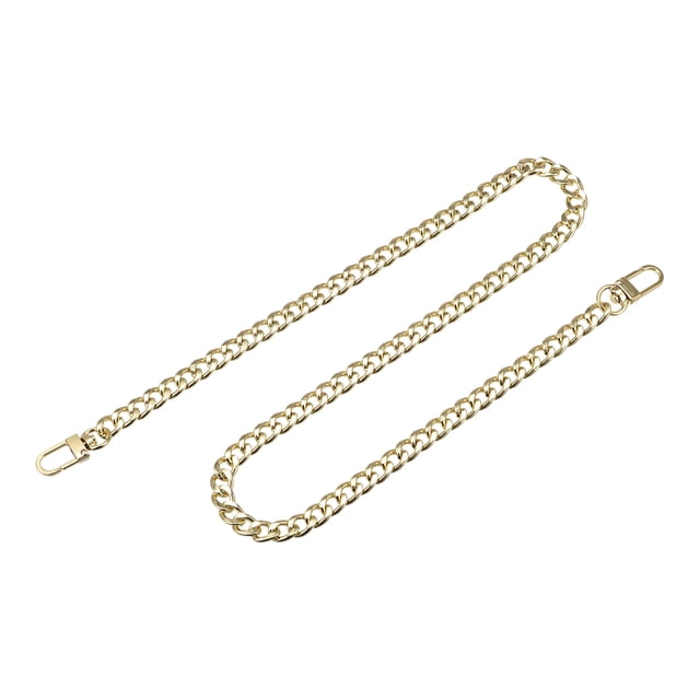 Correa de cadena plana Unique Bargains Hierro 800mm Tono Dorado