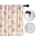 thumbnail image 4 of Unicorn and Castle Beige Pattern Insulated Teens Curtains Set Of 2, Bedroom Essentials, Toddler Room Decor 42"x63", 4 of 5