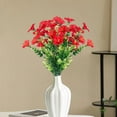 thumbnail image 5 of yulier 2 Pcs Artificial Flowers Faux Flower Bouquet Fake Plants Spring Summer Outdoor Indoor Garden Home Decorations Silk Flowers for Porch Patio Balcony Vase Decor, 5 of 6