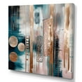 thumbnail image 2 of Designart "Soft Colors Shapes And Lines Marble IV" Abstract Marble Wall Art Living Room, 2 of 5