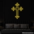 thumbnail image 2 of Glowneon Cross Neon Sign, Cross LED Sign, Christian Cross Symbol, Cross Jesus LED Neon Light, 2 of 5