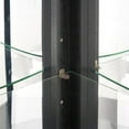 thumbnail image 6 of 72" H Lighted Curio Cabinet with Light Blub, Glass Display Cabinet with 6 Adjustable Shelves, Tempered Glass Doors, Corner Wine Cabinet Storage Rack for Bar and Liquor Storage, 6 of 10
