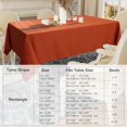 thumbnail image 7 of Smiry Waterproof Rectangle Tablecloth, 52x70 Rust Polyester Table Cloth, Decorative Table Cover, 7 of 7
