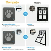 Ownpets Lockable Pet Screen Door for Windows with Magnetic Closure, 12 x 14