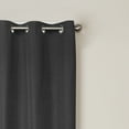 thumbnail image 7 of Smart Curtains Kelsey Light Zero 100% Blackout Window Curtains, 40" x 84", Black, 2 Panels, 7 of 7
