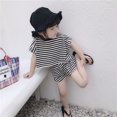 thumbnail image 1 of Girl's Clothing Sets 2023 Summer Korean Thin Knitted Girl Set Children Hollow Breathable Vest + Wide Leg Pants Two-piece Suit, 1 of 6