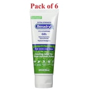 Benadryl Extra Strength Itch Stopping Gel 3.5 oz (Pack of 6)