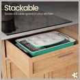 thumbnail image 5 of BAKKEN 8-Piece Stackable Bakeware Set, Ceramic Nonstick Oven-Safe Baking Sheets and Pans with Cooling Rack, Ergonomic Handles, 5 of 8