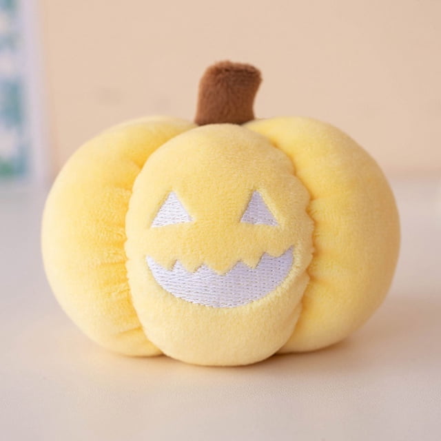 Fwttom Halloween Gift Night Light Pumpkin Toy Funny Keychain Female Exquisite Backpack Pendant Car Key Pendant