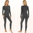 thumbnail image 2 of Long Johns for Women,Thermal Underwear Sets Soft Fleece Lined Base Layer Warm Long Underwear for Cold Weather, 2 of 5