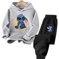 thumbnail image 4 of Nueva sudadera con capucha de Stitch para niñas, sudadera de otoño e invierno, jerseys Harajuku de manga larga, sudadera con capucha informal de la serie Disney Stich, 4 of 5