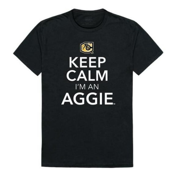 W Republic  Cameron University Aggies Keep Calm T-Shirt, Black - Medium