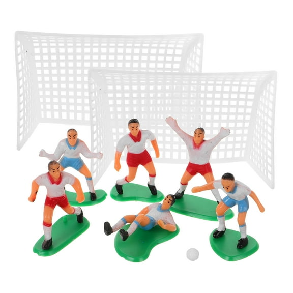 TABLZONE Soccer Cake Decorations Set with Assorted Colors and Different Postures for Party and Cake Toppers