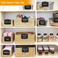 thumbnail image 4 of 24PCS Basket Labels, Premium Bin Basket Labels Clip On, Pantry Basket Labels Tags for Storage Bins Fabric Squares, 4 of 8