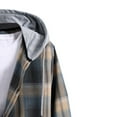 thumbnail image 4 of Camisas Para Hombres Tops Blusas Camisa Sherpa Plaid Sudadera Con Capucha Manga Larga Abotonado Casual Top Retro Cordón Color Block Túnica Odeerbi ODB140984, 4 of 4