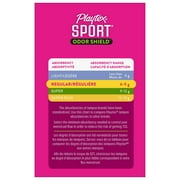 Playtex Sport Odor Shield Regular Absorbency Tampons Plastic Applicator Tampons (Pack of 6)