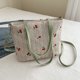 thumbnail image 2 of Bolso Mano Tejido Paja Cereza Hombro Elegante Hobo para Mujeres Y Niñas, 2 of 9
