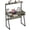 gray oak, variant on MIN EN WIN 28 inch Industrial Small Computer Desk with Hutch and Keyboard Tray, Teens Adults Study Workstation for Bedroom College Dorm, Rustic Brown