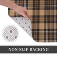 thumbnail image 6 of Pofeuu khaki coffee plaid Print Flannel Doormats Rug16"x24"Rug Washable Doormats Indoor Outdoor Rugs for Layered Front Door Mats, Porch, Kitchen, Entryway, 6 of 7