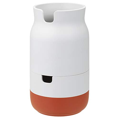 Nakabayashi Pen Stand - Square Design, Orange, Holds Pens & Utensils, Compact Size