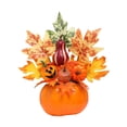 thumbnail image 4 of Adorno de hojas de arce y calabazas de Halloween para mesa de comedor, centro de mesa, decoración creativa de escritorio para cafetería, accesorio de Estilo H, 4 of 8