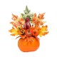 thumbnail image 4 of Adorno de hojas de arce y calabazas de Halloween para mesa de comedor, centro de mesa, decoración creativa de escritorio para cafetería, accesorio de Estilo H, 4 of 8