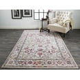 thumbnail image 2 of Matana Space Dyed Ornamental Accent Rug w/Border, Gray/Pink, 2ft x 3ft, 2 of 6