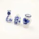 thumbnail image 5 of Mini jarrón de porcelana azul y blanca, 3 piezas, casa de muñecas hecha a mano, cocina, adorno de cerámica, Decora, miniaturas de casa de muñecas, 5 of 5