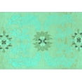 thumbnail image 1 of Ahgly Company Indoor Rectangle Abstract Turquoise Blue Modern Area Rugs, 3' x 5', 1 of 4