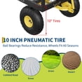 thumbnail image 2 of QinaQin 900 LB Capacity Garden Cart, Utility Wagon with Removable Mesh Sides, Pneumatic Tires and Adjustable Handle, 2 of 8