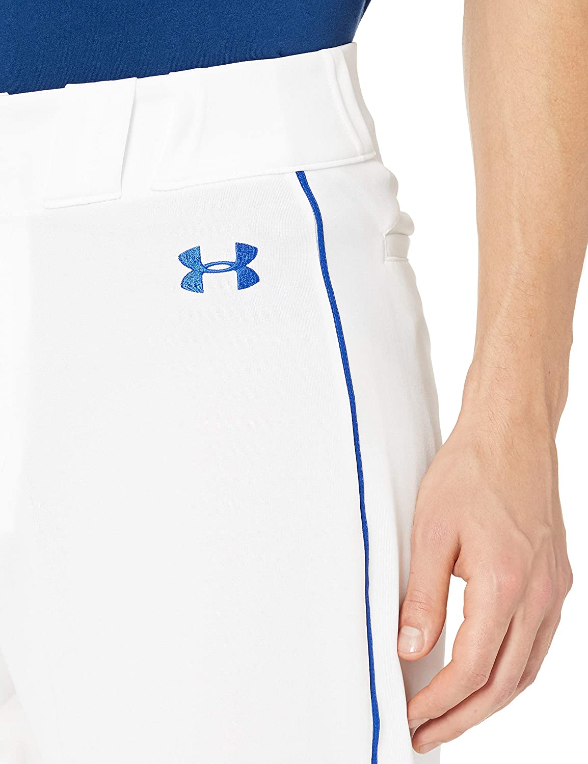 Under Armour Men's Utility Relaxed Piped Baseball Pants, White (101