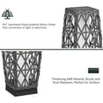 thumbnail image 6 of GRANDPATIO Outdoor Lights Solar Powered Floor Lamp, LED , Ground Mount, Garden, Front Door-Silver Gray, Large Cindy, 6 of 6