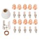 thumbnail image 1 of 23PCS Set Plasma Cutter Torch Nozzles Tip Kit Plasma Cutter Torch Consumables 0.039in Electrode Nozzles Cups and Bracket, 1 of 4