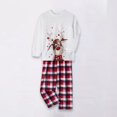 thumbnail image 1 of Conjunto de pijama familiar de 2 piezas Conjunto de ropa de dormir de cintura elástica con estampado de alces de ajuste holgado FLhrweasw Para estrenar, 1 of 9
