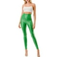 thumbnail image 3 of Women's Casual High Waist Faux PU Leather Leggings, 3 of 4