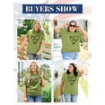 thumbnail image 7 of Anbech Christian Shirts Women Faith T Shirts Plus Size Graphic Shirts Oversized Short Sleeve Loose Tee, 7 of 7