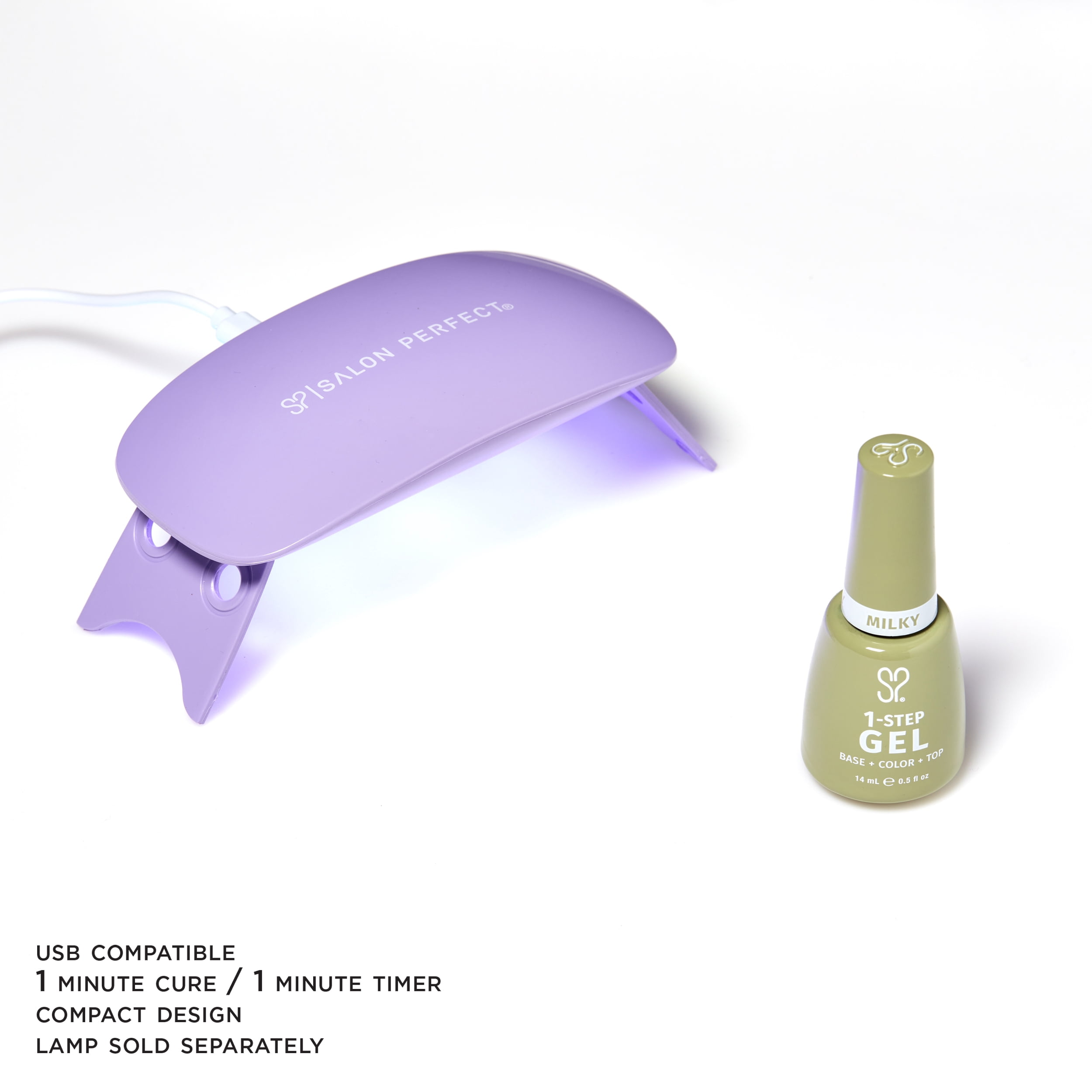 Salon Perfect Milky One Step Gel, Sage, Green Nail Polish, 0.5 fl oz
