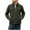 Army Green#trucker coat, variant on Mens Quilted Cargo Jacket Winter Warm Zip Up Jackets Laple Collar Military Coats Casual Trucker Jacket with Pockets Blue S