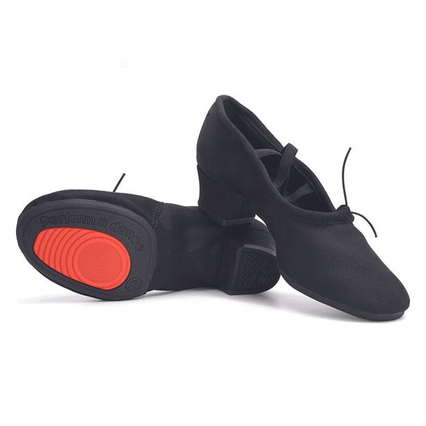 XIHAHA-Zapatillas de lona Multicolor para Hombre y Mujer, Zapatos de baile de estilo Jazz, color Nude, rojo y negro