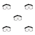 thumbnail image 1 of Jumpingount Gafas para hombre, gafas protectoras portátiles antivaho, reutilizables, lavables, gafas de Lacrosse, gafas con correa elástica, Type2 NO2, 1 of 6