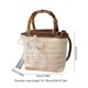 thumbnail image 3 of Bolso de paja tejida con nudos – Bolso de hombro de paja natural hecho a mano para el verano, bolso de mano informal ligero y transpirable para la playa, las vacaciones y los viajes diarios., 3 of 6