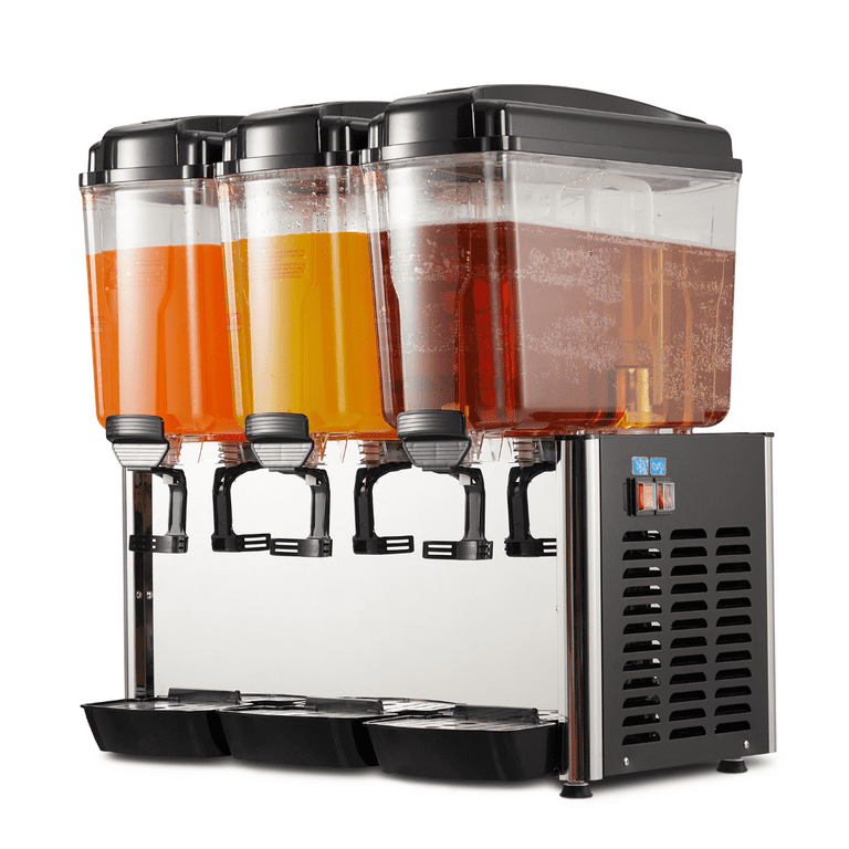 Hakka Commercial Cold Beverage Juice Dispenser 24L Frozen Drink Dispenser 2  Tank