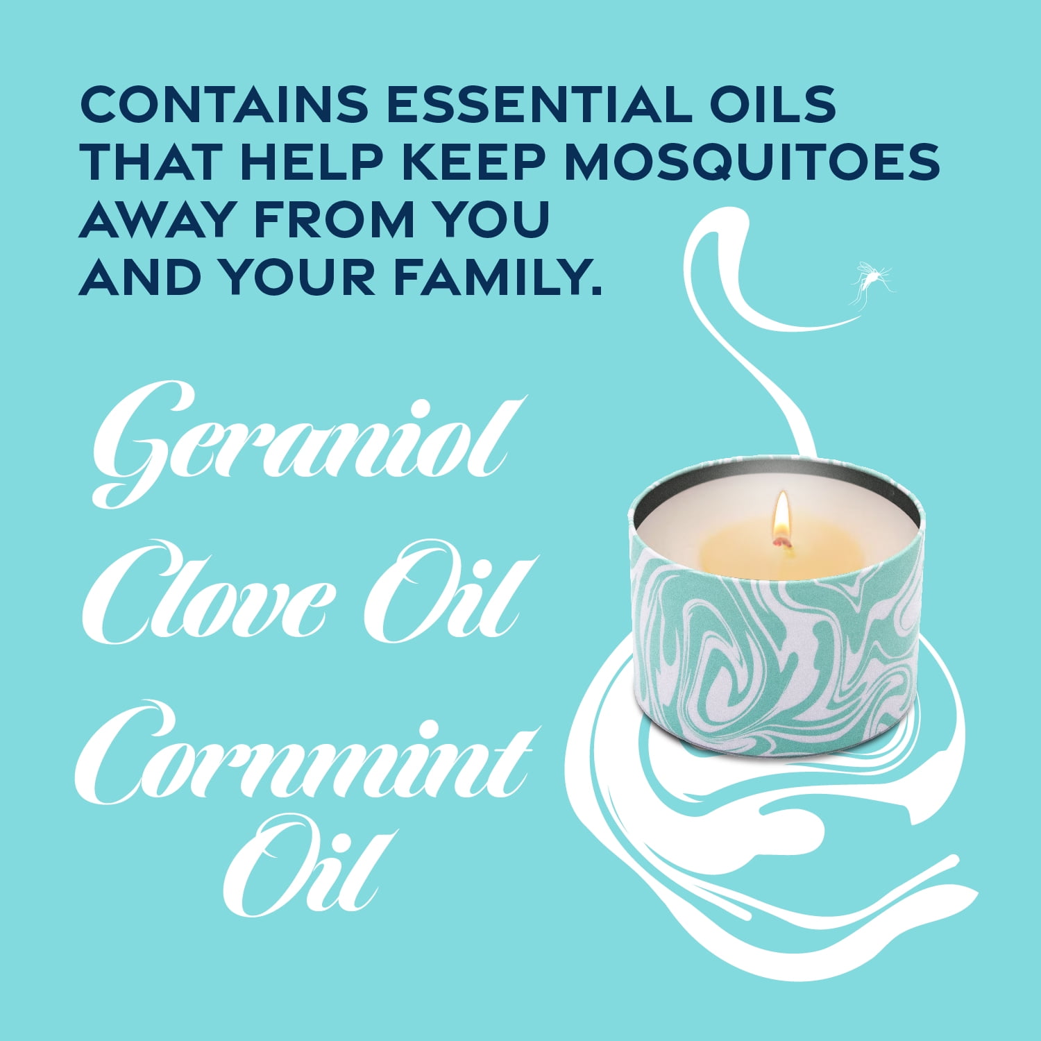 Pic Corporation Mosquito Repellent Candle With 30 Hours Burn Time Summer Scent 4 Pack