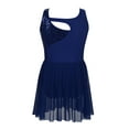 thumbnail image 2 of Aislor Kids Girls Sequined Ballet Lyrical Modern Dance Dress Gymnastics Ice Figure Skating Leotard Dancewear, 2 of 7