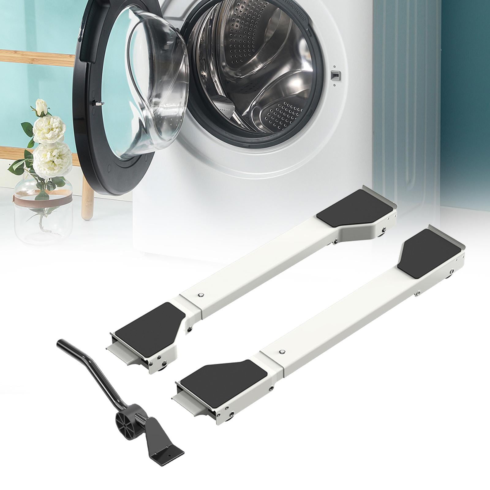 Baoblaze Extendable Appliance Rollers Dryers Holder for Refrigerator Washing Machines White