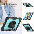 thumbnail image 3 of XYX For iPad 9th/8th/7th Generation 10.2 inch Case, 360 Rotating Shockproof Cover with Stand, Screen Protector, Shoulder Strap, Sky Blue PC, 3 of 7