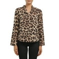 thumbnail image 1 of Gvmfive Women's V Neck Long Sleeve Leopard Blouse Tops Shirt, 1 of 8