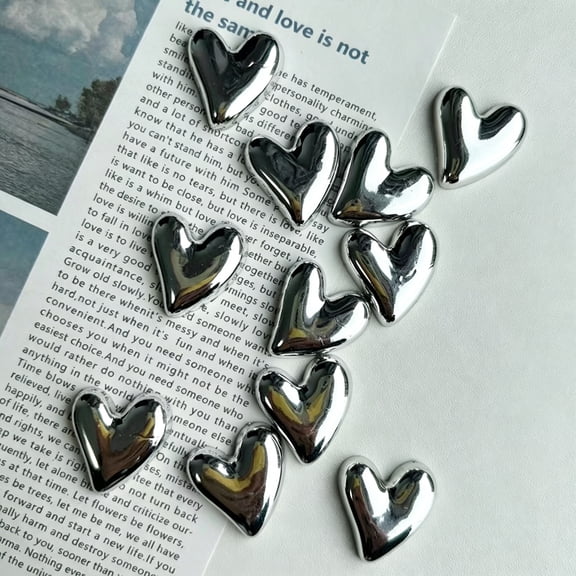 HBMYN 24Pcs Fridge Magnets Cute Love Heart Refrigerator Magnets, Decorative Magnets Cute Fridge Magnets for Whiteboard Cabinet Locker, Lovely Fun Magnets for Classroom Home Kitchen Office