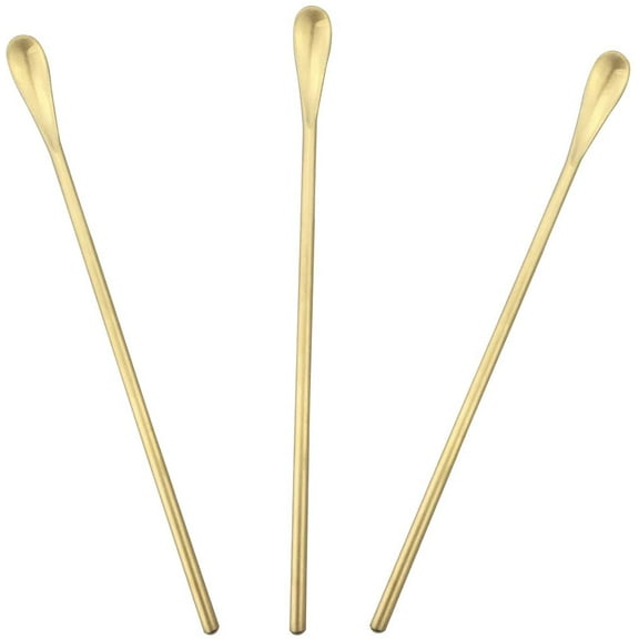 Silver Matte Long Handle Spoon Cocktail Mixing Stirring Spoons Iced Tea Coffee Spoons with 8.6 inch Long Handle Brushed SUS304 Stainless Steel, 3-Piece